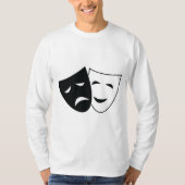 喜劇と悲劇の劇場マスクTシャツ Tシャツ (正面)