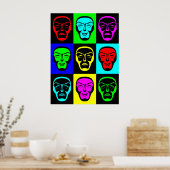 喜劇と悲劇の劇場用マスク ポスター (キッチン)