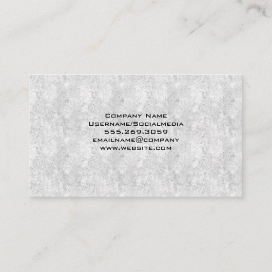 喜劇と悲劇の劇場用マスク 名刺 (裏面)