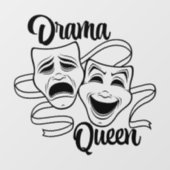 喜劇と悲劇の劇場面劇クイーンブラック ウィンドウサイン (シート)