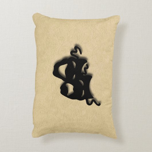 喜劇と悲劇の劇場革 アクセントクッション (裏面(縦))