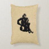 喜劇と悲劇の劇場革 アクセントクッション (正面(垂直))