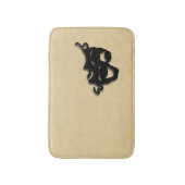 喜劇と悲劇の劇場革 バスマット (正面縦)