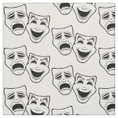 喜劇と悲劇の劇場黒線をマスク ファブリック (見本)