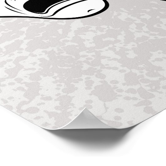 喜劇と悲劇の劇場黒線をマスク ポスター (角)