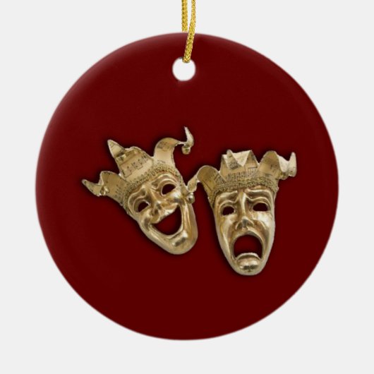 喜劇と悲劇の劇場 セラミックオーナメント (正面)