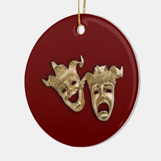 喜劇と悲劇の劇場 セラミックオーナメント (左)