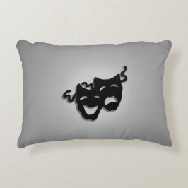 喜劇と悲劇の演劇マスク アクセントクッション