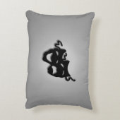 喜劇と悲劇の演劇マスク アクセントクッション (裏面(縦))