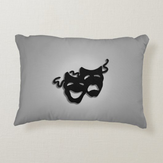 喜劇と悲劇の演劇マスク アクセントクッション (裏面)