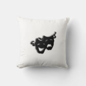 喜劇と悲劇の演劇マスク クッション (正面)