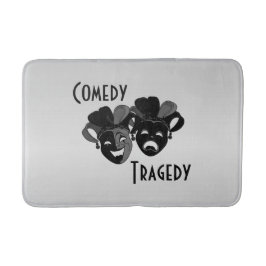 喜劇と悲劇の演劇マスク バスマット