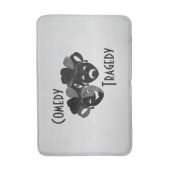 喜劇と悲劇の演劇マスク バスマット (正面縦)