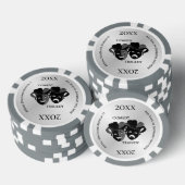 喜劇と悲劇の演劇マスク ポーカーチップ (積み重ね)