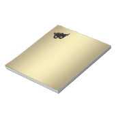 喜劇と悲劇の演劇金ゴールド ノートパッド (回転)