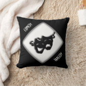 喜劇と悲劇ギリシャのマスクシアター装飾用クッション クッション (ブランケット)