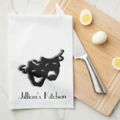 喜劇と悲劇シアターカスタム キッチンタオル (四つ折り)