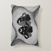 喜劇と悲劇シアタージェスターマスクシルバー アクセントクッション (裏面(縦))