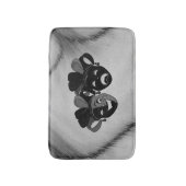 喜劇と悲劇シアタージェスターマスクシルバー バスマット (正面縦)