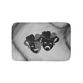 喜劇と悲劇シアタージェスターマスクシルバー バスマット (正面)