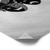 喜劇と悲劇シアタージェスターマスクシルバー ポスター (角)