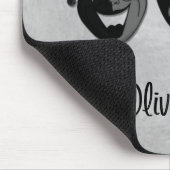 喜劇と悲劇シアタージェスターマスクシルバー マウスパッド (コーナー)