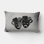 喜劇と悲劇シアタージェスターマスクシルバー ランバークッション (裏面)