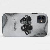 喜劇と悲劇シアタージェスターマスクシルバー Case-Mate iPhoneケース (裏面(横))