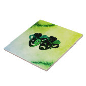 喜劇と悲劇シアターデザイングリーン タイル (側面)