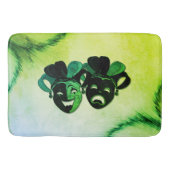 喜劇と悲劇シアターデザイングリーン バスマット (正面)