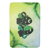 喜劇と悲劇シアターデザイングリーン バスマット (正面縦)