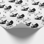 喜劇と悲劇シアターマスク/顔 ラッピングペーパー (角)