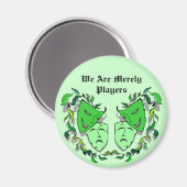 喜劇と悲劇ドラマのマスクシアターマグネット マグネット (正面/裏面)