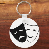 喜劇と悲劇マスク キーホルダー (正面)
