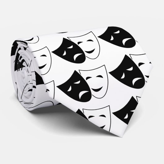 喜劇と悲劇マスク ネクタイ (ロール)