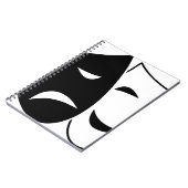 喜劇と悲劇マスク ノートブック (左側)