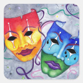 喜劇と悲劇 スクエアシール (正面)