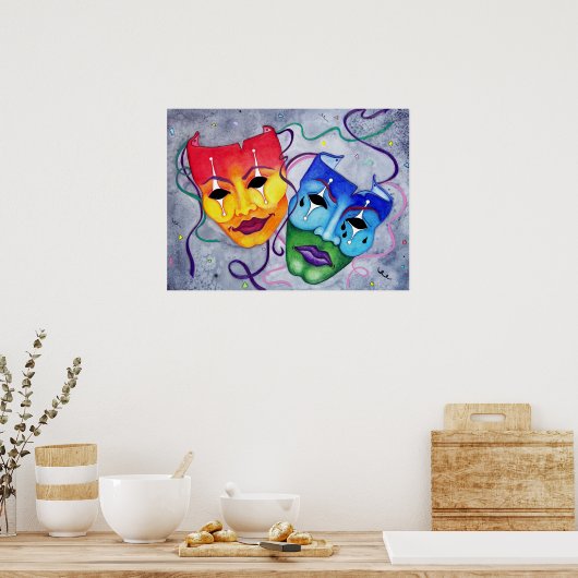 喜劇と悲劇 ポスター (キッチン)