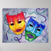 喜劇と悲劇 ポスター (正面)