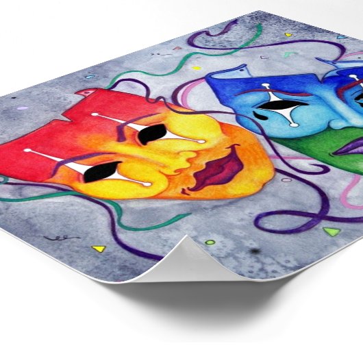 喜劇と悲劇 ポスター (角)