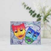 喜劇と悲劇 ポストカード (スタンド正面)