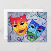 喜劇と悲劇 ポストカード (正面/裏面)