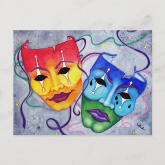喜劇と悲劇 ポストカード