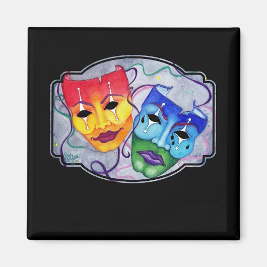 喜劇と悲劇 マグネット (正面)