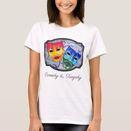 喜劇と悲劇 Tシャツ (正面)