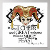 喜劇のエラーの饗宴引用文 ポスター (正面)