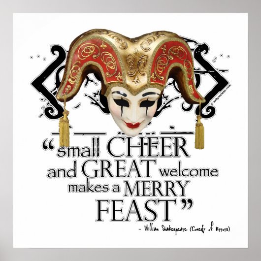 喜劇のエラーの饗宴引用文 ポスター (正面)