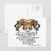 喜劇のエラーの饗宴引用文 ポストカード (正面/裏面)