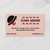 喜劇のロゴのピエロ 名刺 (正面)