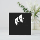 喜劇の悲劇が俳優の贈り物を隠す サンキューカード (スタンド正面)